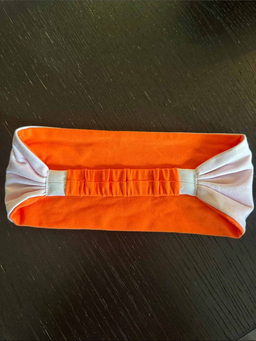 Lululemon Bang Buster Wide Orange & White Headband. OS